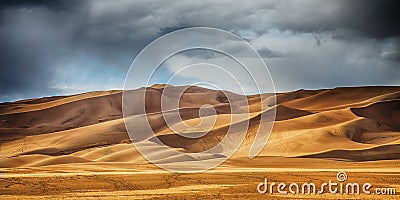 Great sand dunes Stock Photo