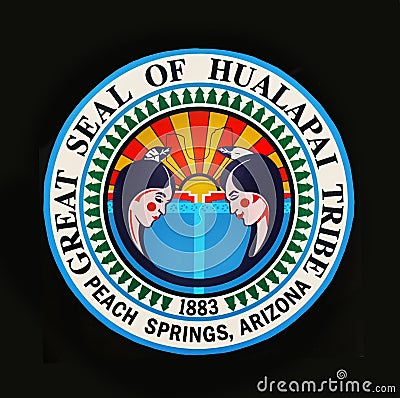 Great Seal Hualapai Tribe, USA Editorial Stock Photo