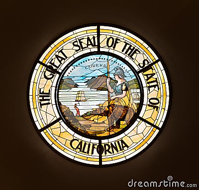 California State Seal Stock Photo