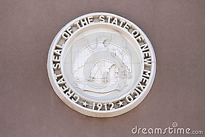 Great Seal of the State of New Mexico Editorial Stock Photo