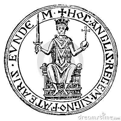 Great Seal of William the Conqueror Stock Photo