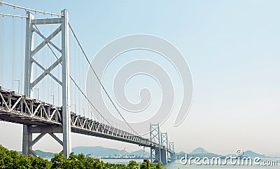 Great Seto bridge, between Shikoku and Honshu Japan Stock Photo