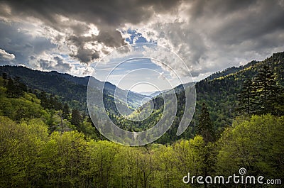 Great Smoky Mountains National Park Gatlinburg TN Stock Photo