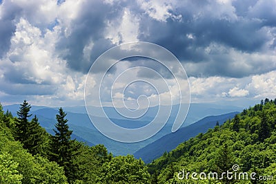 Great Smoky Mountains National Park in summer Stock Photo