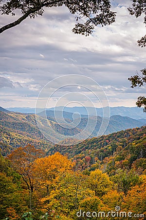 Great Smoky Mountains National Park, Tennessee, USA at the Newfound Pass Stock Photo