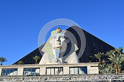 Great Sphinx of Giza in Las Vegas Editorial Stock Photo