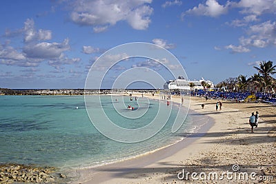 Great Stirrup Cay, Bahamas, Carribean Editorial Stock Photo