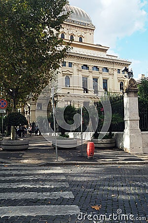 The Great Synagogue in Rome, Italy Editorial Stock Photo