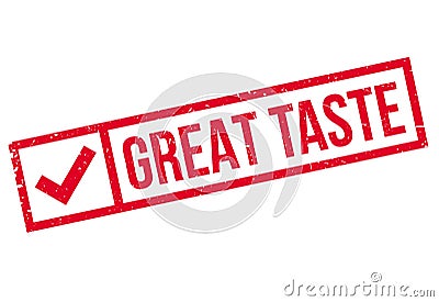 Great Taste rubber stamp Vector Illustration