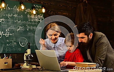 Great teachers find out what makes students interested and use it, Conference training planning learning business Stock Photo