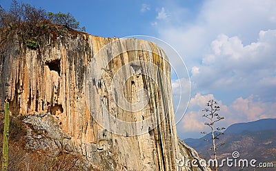 Hierve el Agua, Petrified Waterfall in Oaxaca XXII Editorial Stock Photo