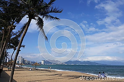 Great view of Nha Trang bay, Vietnam Editorial Stock Photo