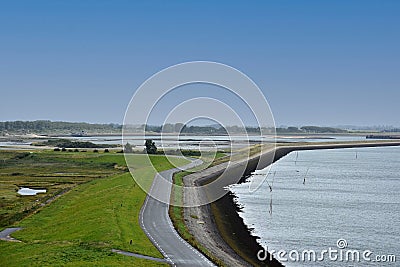 View from Plompe Toren in Koudekerke, Netherlands Stock Photo