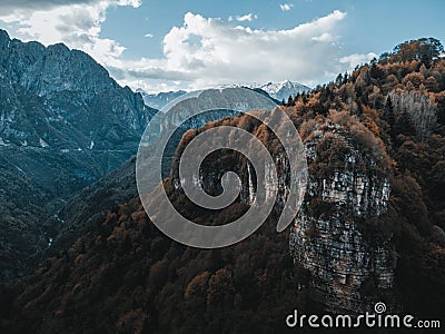 A great view on prave in vallecamonica Stock Photo