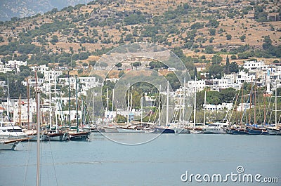 Great views from Bodrum, holiday paradise, this i? Turkey Stock Photo