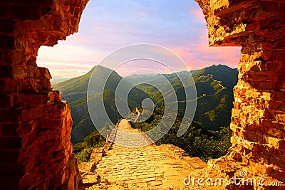 Beijing Great Wall, China Stock Photo