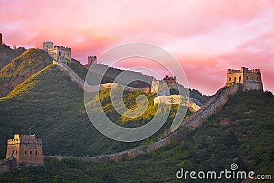 Beijing Great Wall, China Stock Photo