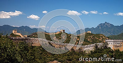 Great Wall of China - Jinshanling near Beijing Stock Photo