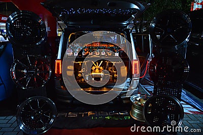 Great wall cool bear at Bumper to Bumper 16 car show in Pasay, Philippines Editorial Stock Photo