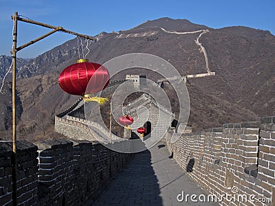 Great Wall in Mutianyu Stock Photo