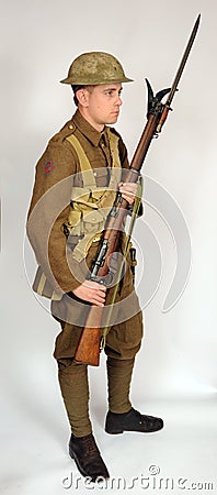 Great War Royal Naval Division soldier Stock Photo