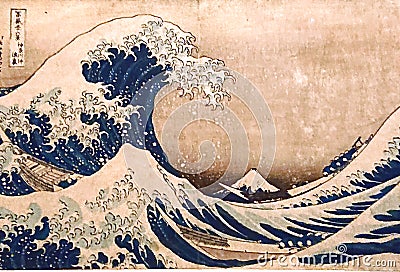 The Great Wave off Kanagawa Stock Photo