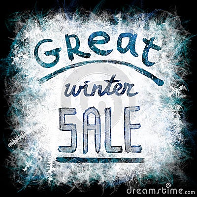 Great winter sale Stock Photo