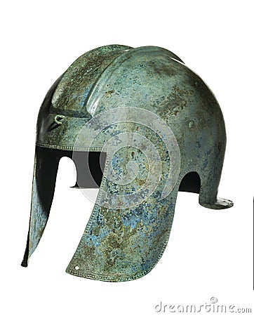 Grecian helmet Stock Photo