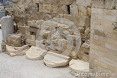 Greece acropolis of athens, a masterpiece, historical toilet and ruins Editorial Stock Photo