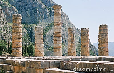 Greece, Apollo temple. Stock Photo