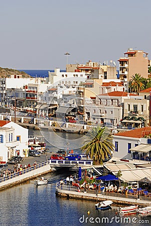 Greece ,Crete island,Agios Nikolaos Stock Photo