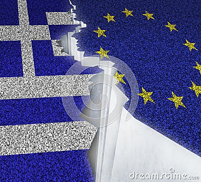 Greece Europe Failure Stock Photo