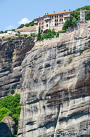 Greece, Meteors, Monastery of St. Varlaam Stock Photo