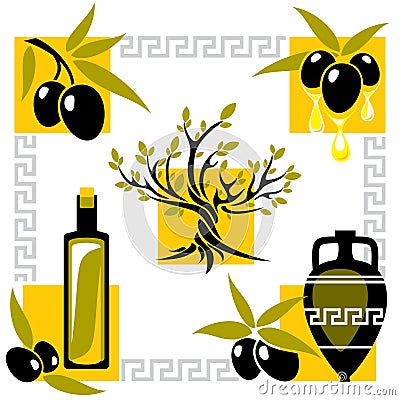 Greece olive Vector Illustration