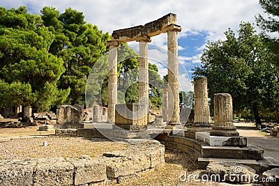 Greece Olympia origin of the Olympic games Stock Photo