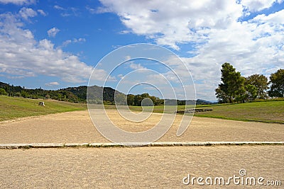 Greece Olympia origin of the Olympic games Stock Photo