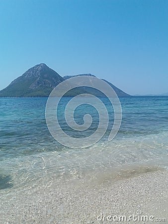 Greece sand Stock Photo