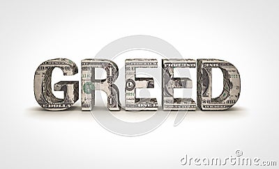 Greed Stock Photo