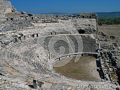 Greek amphitheatre Stock Photo