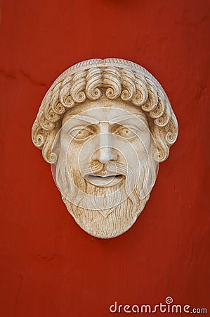 Greek antique mask Editorial Stock Photo