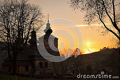 The Greek Catholic Church of St. Michael the Archangel in Dubne Stock Photo