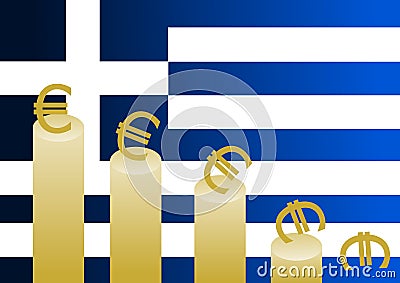 Greek crisis Vector Illustration