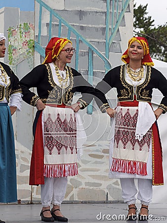 Greek Dancers Editorial Stock Photo