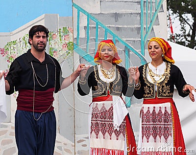 Greek Dancers Editorial Stock Photo