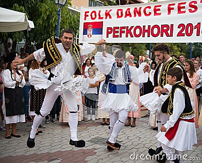 Greek Dancers Editorial Stock Photo