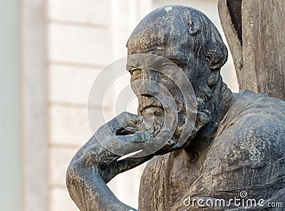 Greek famous philosopher Stock Photo