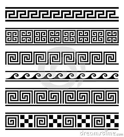 Greek frames vector collection Vector Illustration