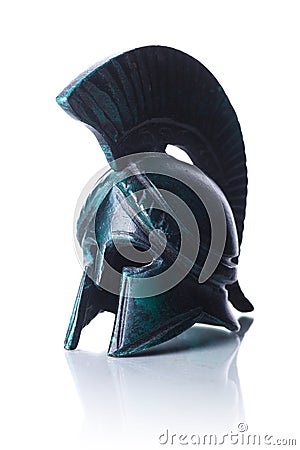 Greek helmet Stock Photo