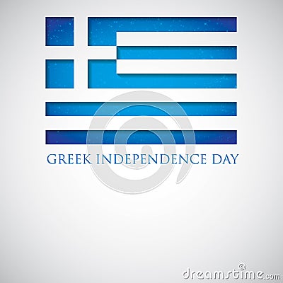 Greek Independence Day Vector Illustration