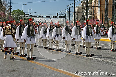 Greek Independence Day Parade Editorial Stock Photo